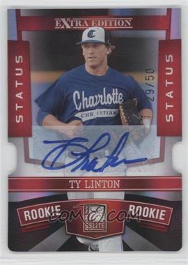 2010 Donruss Elite Extra Edition - [Base] - Status Red Die-Cut Signatures #157 - Ty Linton /50