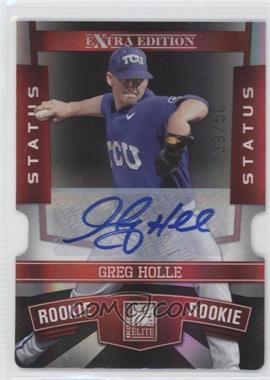 2010 Donruss Elite Extra Edition - [Base] - Status Red Die-Cut Signatures #189 - Greg Holle /50