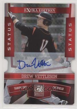 2010 Donruss Elite Extra Edition - [Base] - Status Red Die-Cut Signatures #2 - Drew Vettleson /50