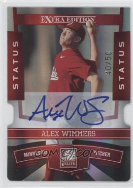 2010 Donruss Elite Extra Edition - [Base] - Status Red Die-Cut Signatures #26 - Alex Wimmers /50