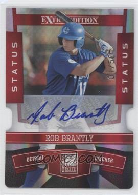 2010 Donruss Elite Extra Edition - [Base] - Status Red Die-Cut Signatures #60 - Rob Brantly /50