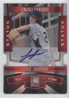 2010 Donruss Elite Extra Edition - [Base] - Status Red Die-Cut Signatures #81 - Luke Jackson /50