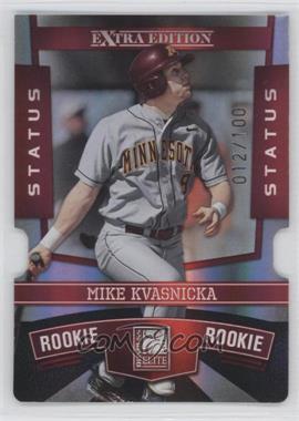 2010 Donruss Elite Extra Edition - [Base] - Status Red Die-Cut #111 - Mike Kvasnicka /100