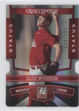 2010 Donruss Elite Extra Edition - [Base] - Status Red Die-Cut #26 - Alex Wimmers /100