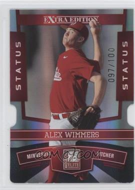 2010 Donruss Elite Extra Edition - [Base] - Status Red Die-Cut #26 - Alex Wimmers /100