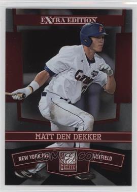 2010 Donruss Elite Extra Edition - [Base] #20 - Matt den Dekker