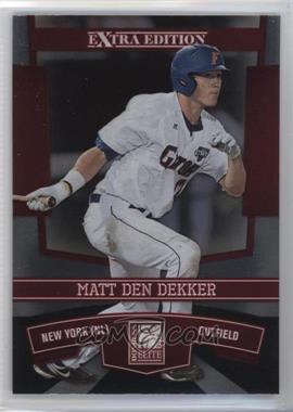 2010 Donruss Elite Extra Edition - [Base] #20 - Matt den Dekker