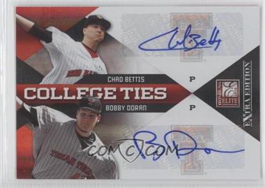 2010 Donruss Elite Extra Edition - College Ties - Autographs #10 - Chad Bettis, Bobby Doran /50