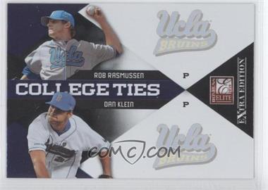 2010 Donruss Elite Extra Edition - College Ties #9 - Dan Klein, Rob Rasmussen