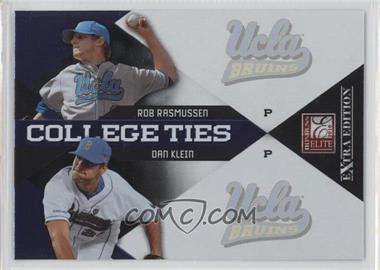 2010 Donruss Elite Extra Edition - College Ties #9 - Dan Klein, Rob Rasmussen