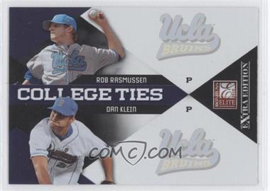 2010 Donruss Elite Extra Edition - College Ties #9 - Dan Klein, Rob Rasmussen