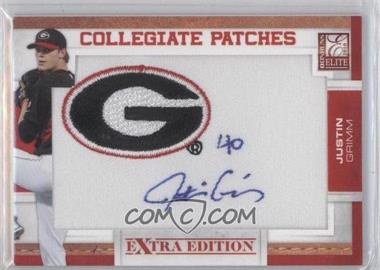 2010 Donruss Elite Extra Edition - Collegiate Patches Signatures #JUG - Justin Grimm /125