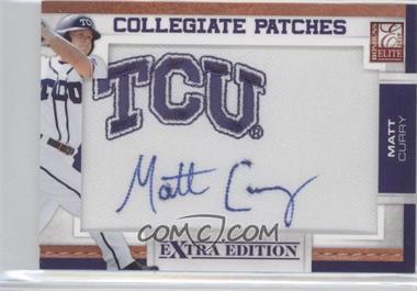 2010 Donruss Elite Extra Edition - Collegiate Patches Signatures #MC - Matt Curry /125