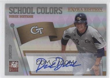 2010 Donruss Elite Extra Edition - School Colors - Signatures #20 - Derek Dietrich /199