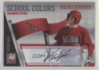 2010 Donruss Elite Extra Edition - School Colors - Signatures #6 - Kolbrin Vitek /68