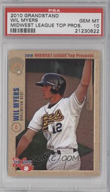 2010 Grandstand Midwest League Top Prospects - [Base] #_WIMY - Wil Myers [PSA 10 GEM MT]