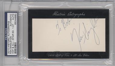 2010 Historic Autographs Cut Autographs - Hall of Fame & All-Star Edition #_KESI - Ken Singleton /27 [PSA/DNA Encased]
