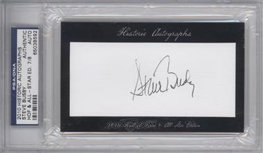 2010 Historic Autographs Cut Autographs - Hall of Fame & All-Star Edition #_STBU - Steve Busby /8 [PSA/DNA Encased]