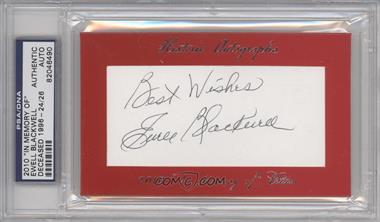 2010 Historic Autographs Cut Autographs - "In Memory of" Edition #_EWBL - Ewell Blackwell /26 [PSA/DNA Encased]