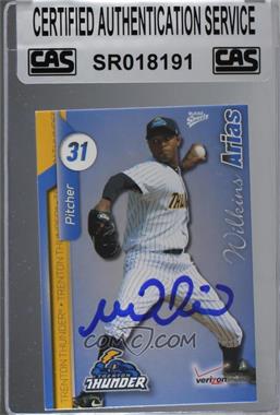 2010 MultiAd Sports Trenton Thunder - [Base] #8 - Wilkins Arias [CAS Certified Sealed]