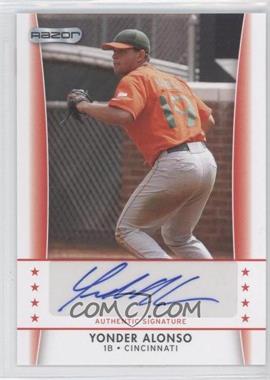 2010 Razor Autographs - [Base] #YA - 3 - Yonder Alonso