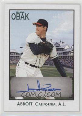 2010 TRISTAR Obak - Autographs - Green #A47 - Jim Abbott /25