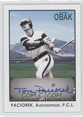 2010 TRISTAR Obak - Autographs - Green #A75 - Tom Paciorek /25