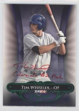 2010 TRISTAR Pursuit - [Base] - Green Autographs #13 - Tim Wheeler /25