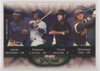 Jason Heyward, Starlin Castro, Donavan Tate, Tyler Matzek #/25