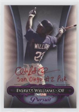 2010 TRISTAR Pursuit - [Base] - Purple Autographs Red Ink #103 - Everett Williams /1