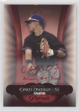 2010 TRISTAR Pursuit - [Base] - Red Autographs Red Ink #99 - Chris Owings /5