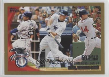 2010 Topps - [Base] - Gold #138 - League Leaders - Carlos Pena, Mark Teixeira, Jason Bay /2010 [EX to NM]