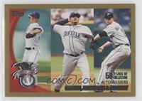 League Leaders - Zack Greinke, Felix Hernandez, Roy Halladay #/2,010