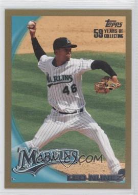 2010 Topps - [Base] - Gold #246 - Leo Nunez /2010