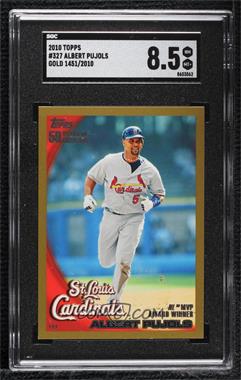 2010 Topps - [Base] - Gold #327 - Award Winner - Albert Pujols /2010 [SGC 8.5 NM/Mt+]