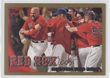 2010 Topps - [Base] - Gold #480 - Boston Red Sox /2010