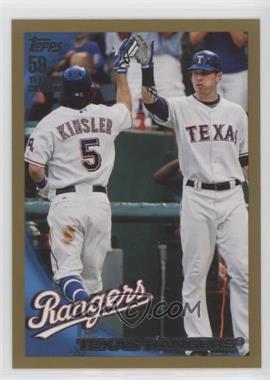 2010 Topps - [Base] - Gold #645 - Texas Rangers /2010