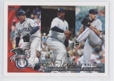 2010 Topps - [Base] #171 - League Leaders - Felix Hernandez, C.C. Sabathia, Justin Verlander