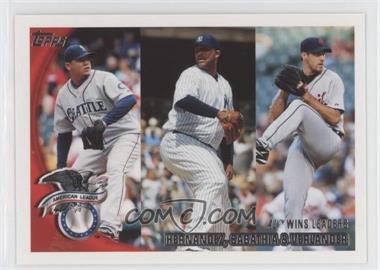 2010 Topps - [Base] #171 - League Leaders - Felix Hernandez, C.C. Sabathia, Justin Verlander