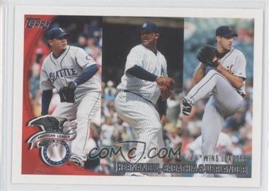 2010 Topps - [Base] #171 - League Leaders - Felix Hernandez, C.C. Sabathia, Justin Verlander