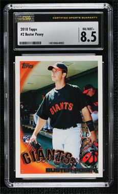 2010 Topps - [Base] #2 - Buster Posey [CSG 8.5 NM/Mint+]
