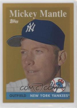 2010 Topps - Factory Set Mickey Mantle Chrome Reprints - Gold #1 - Mickey Mantle