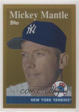 2010 Topps - Factory Set Mickey Mantle Chrome Reprints - Gold #1 - Mickey Mantle