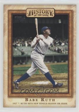 2010 Topps - History of the Game #HOTG10 - Babe Ruth