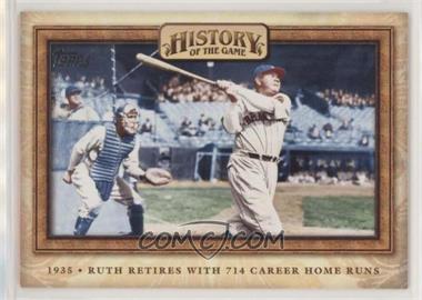 2010 Topps - History of the Game #HOTG13 - Babe Ruth