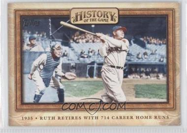2010 Topps - History of the Game #HOTG13 - Babe Ruth