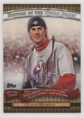 2010 Topps - History of the World Series #HWS23 - Cole Hamels