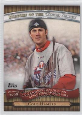 2010 Topps - History of the World Series #HWS23 - Cole Hamels