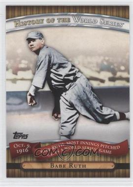2010 Topps - History of the World Series #HWS3 - Babe Ruth