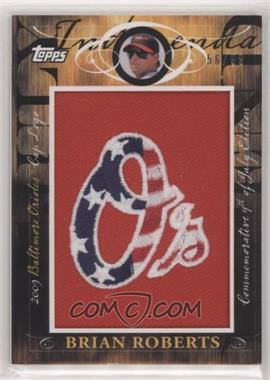 2010 Topps - Jumbo Packs Manufactured Hat Logo Relic #MHR-257 - Brian Roberts /99 [EX to NM]